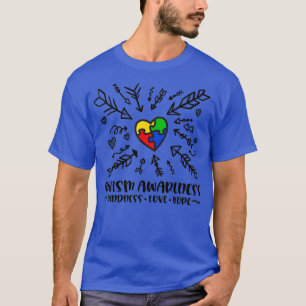 T-shirt Autisme sensibilisation sur l'autisme bonté amour 