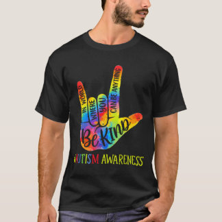 T-shirt Autisme Soyez Gentil dans un Monde Où Peut Être N'