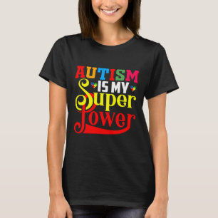 T-shirt Autisme Super Puissance Autisme Pour Autisme Autis