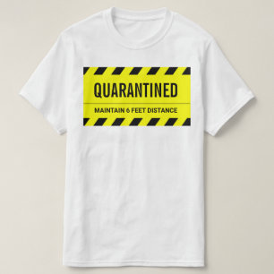 T-shirt Auto-isolement Coronavirus Quarantaine
