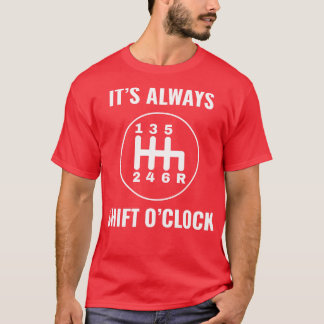 T-shirt Auto mécanicien Funny Garage manuel Shifting Racin