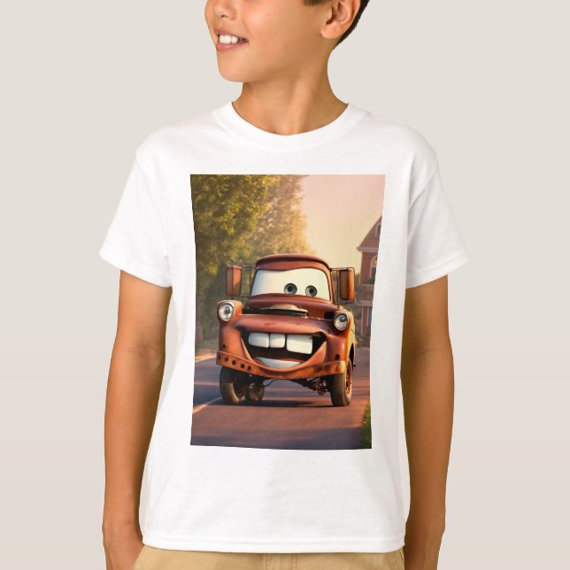 T-shirt Auto Persona : Tee Portrait Humain Turned-Car (Devant)