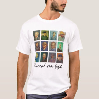 T-shirt Auto-portraits de Vincent Van Gogh Art Painter gif