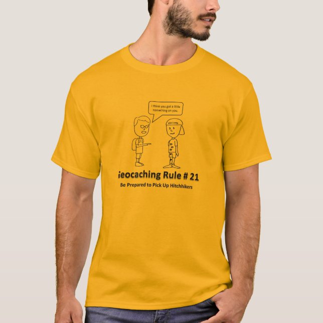 T-shirt Auto-stoppeurs de Geocache (Devant)