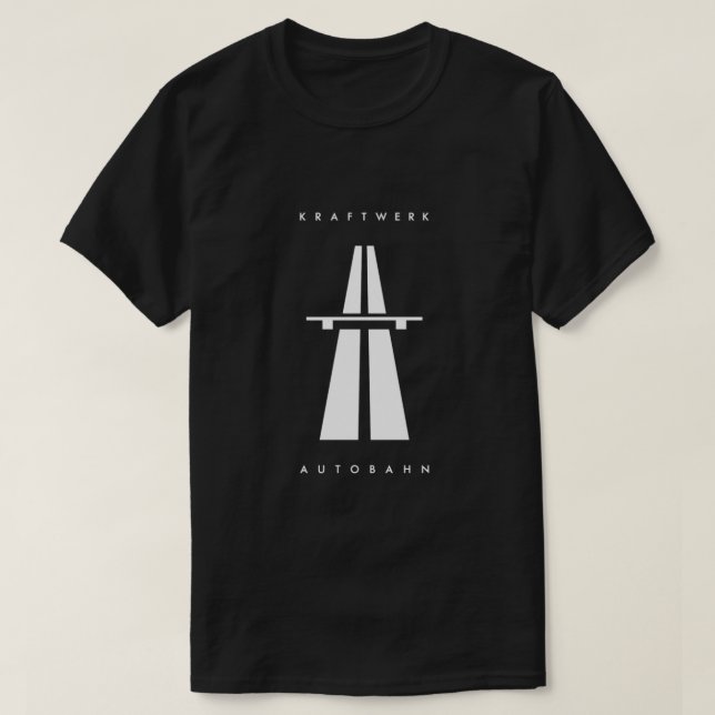 T-shirt Autobahn Kraftwerk Inspiré Classique (Design devant)