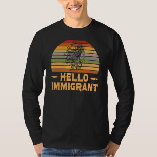 T-shirt Autochtone Américain Indien Bonjour Immigrant