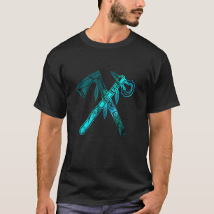 T-shirt Autochtone Américain Tomahawk Ax Abstrait I