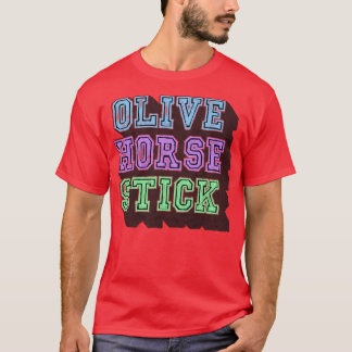 T-shirt Autocollant à cheval d'olive