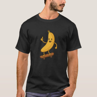 T-shirt Autocollant de banane drôle mignonne planche à rou