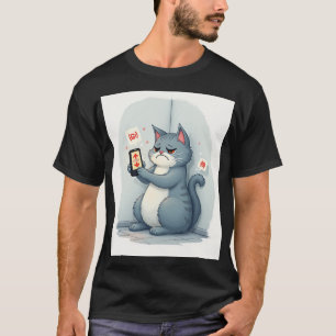 T-shirt Autocollant de chat drôle pour éviter de rafraîchi