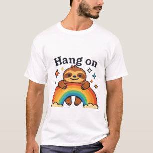 T-shirt Autocollant de citation positive arc-en-ciel �Hang