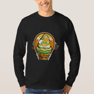 T-shirt Autocollant de glace à l'eau Rétro Chill Vibes - S