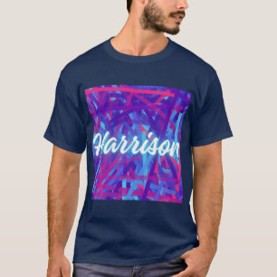 T-shirt Autocollant de nom personnalisé – Harrison – Étiqu