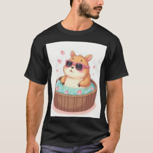 T-shirt Autocollant de relaxation dans un bain à remous de