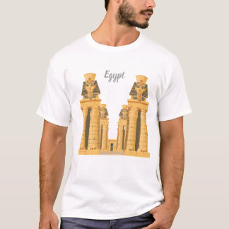 T-shirt Autocollant de temple égyptien antique 