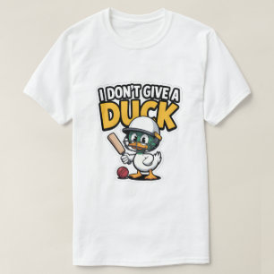 T-shirt Autocollant drôle de canard de cricket – “Je m'en