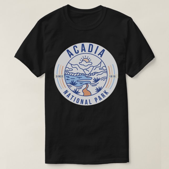 T-shirt Autocollant du parc national Acadia 2 (Design devant)
