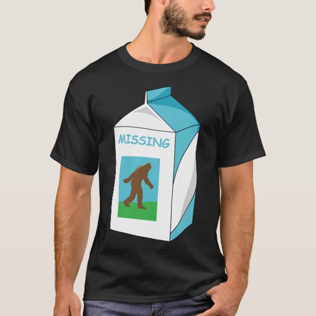 T-shirt Autocollant manquant de Bigfoot (Devant)