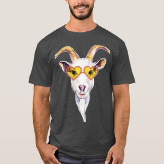 T-shirt autocollants tendance à la tête de chèvre