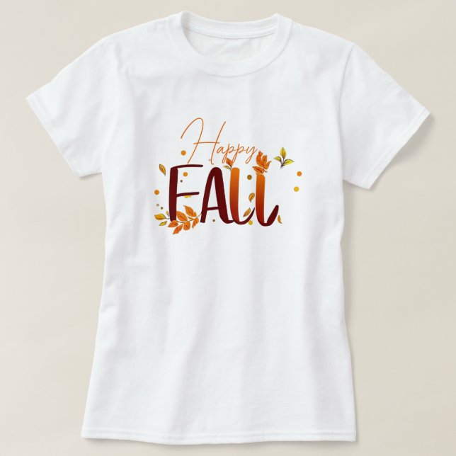 T-shirt Automne/Automne/Feuille (Design devant)