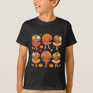 T-shirt Automne Ballerinas Danser mignonne Turquie Thanksg