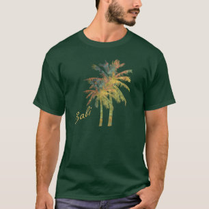 T-shirt automne Batik Palm Trees