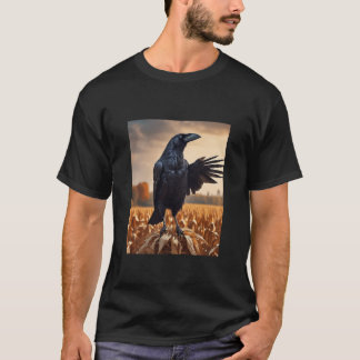 T-shirt Automne Corbeau