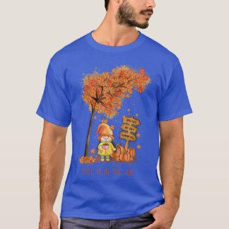 T-shirt Automne est dans l'Air Autumn Garden Gnome et Feui