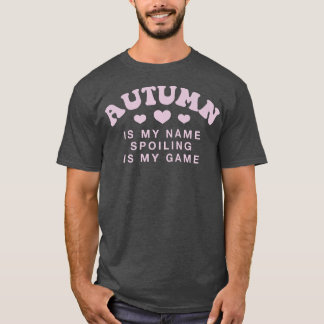 T-shirt Automne Est Mon Nom Personnalisé Couples Drôle Nom
