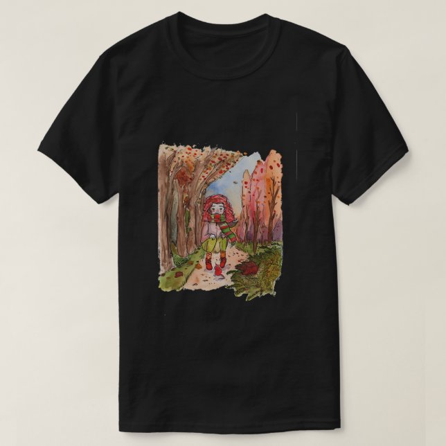 T-shirt Automne fille 2 (Design devant)