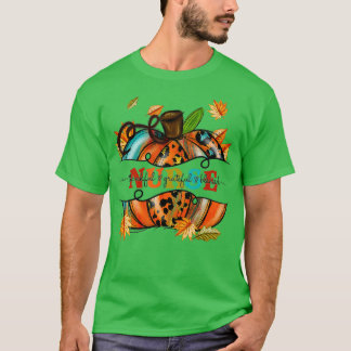 T-shirt Automne Infirmière en tenue d'automne Merci gracie