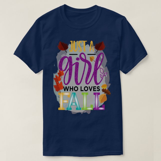 T-shirt Automne Laisser Lover Automne automne est ma coule (Design devant)