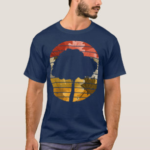T-shirt Automne Maple Leaf Faune Nature Forest Tree Retr