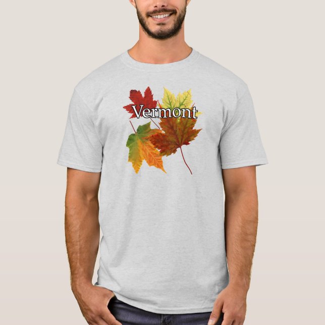 T-SHIRT AUTOMNE QUITTE EN VERMONT (Devant)