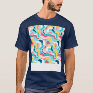 T-shirt Automne Retro Pastel Doodle Delft 3 Copie