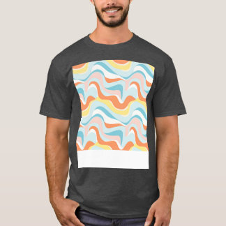 T-shirt Automne Retro Pastel Doodle Delft 4 Copier