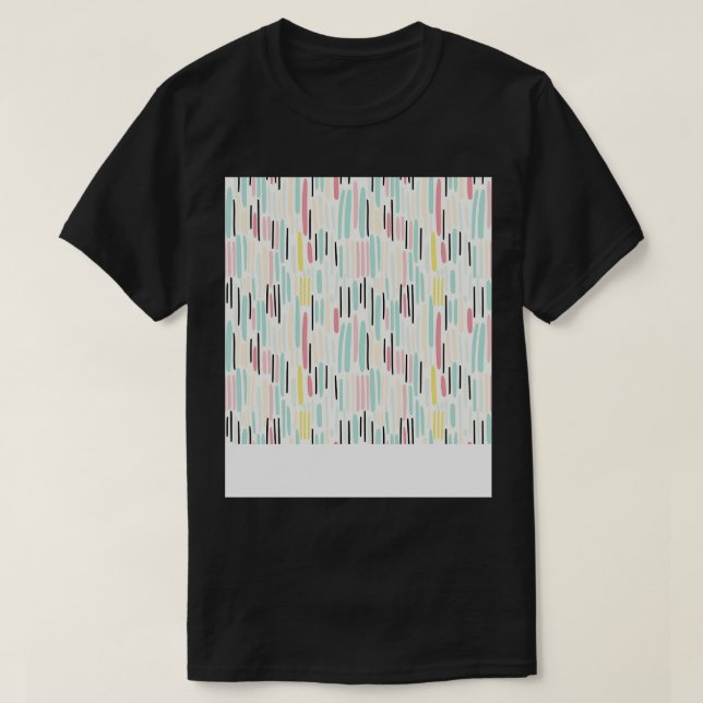 T-shirt Automne Retro Pastel Doodle Delft 5 Copier (Design devant)