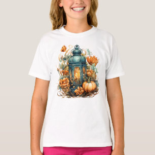T-shirt Automne Thanksgiving Citrouille Lanterne Harvest