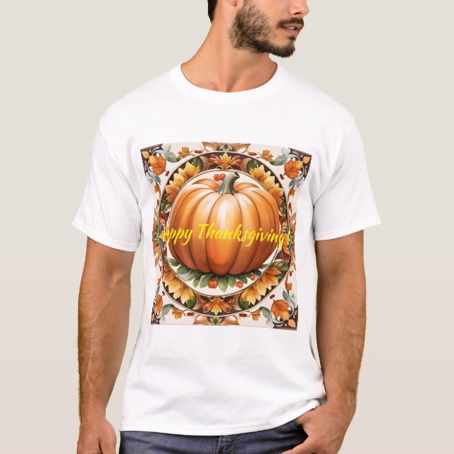T-shirt Automne Thanksgiving Populaire Collection de citro (Devant)