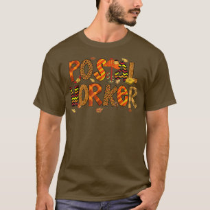 T-shirt Automne Travailleur de messagerie Automne