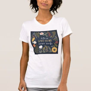 T-shirt Automne V Romance que Love Story vrai ne finit