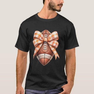 T-shirt Automne Vibes Coquette Bow Football Américain Than