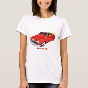T-shirt Automobile classique rouge 1948