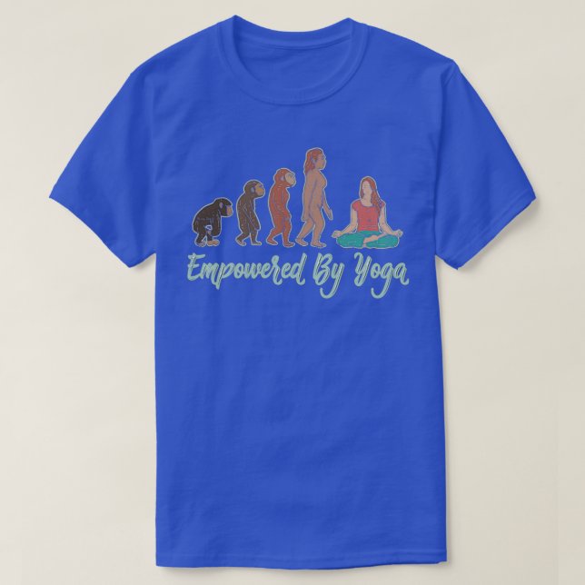 T-shirt Autonomisée Par L'Évolution Du Yoga (Design devant)