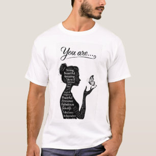 T-shirt Autonomiser la silhouette de la force et de l'esti