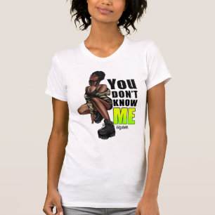 T-shirt Autonomiser le Diva noir avec une confiance audaci
