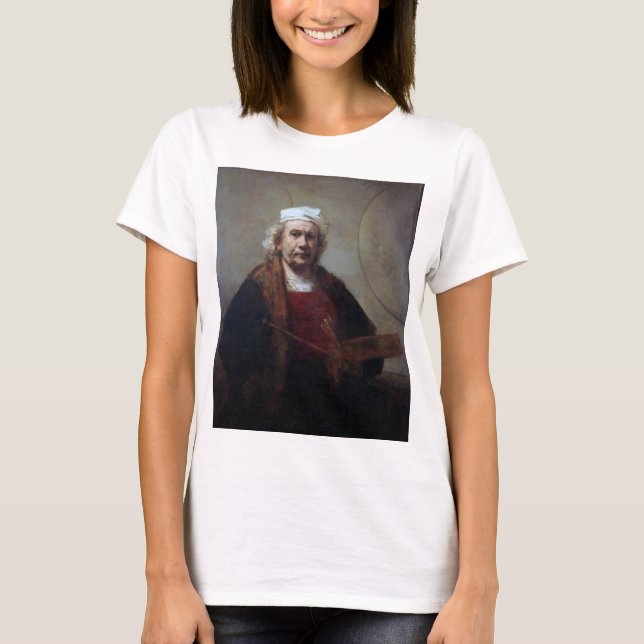 T-shirt Autoportrait à deux cercles, Rembrandt (Devant)