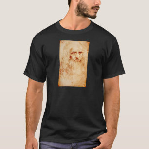 T-shirt Autoportrait de Leonardo da Vinci circa 1510-1515
