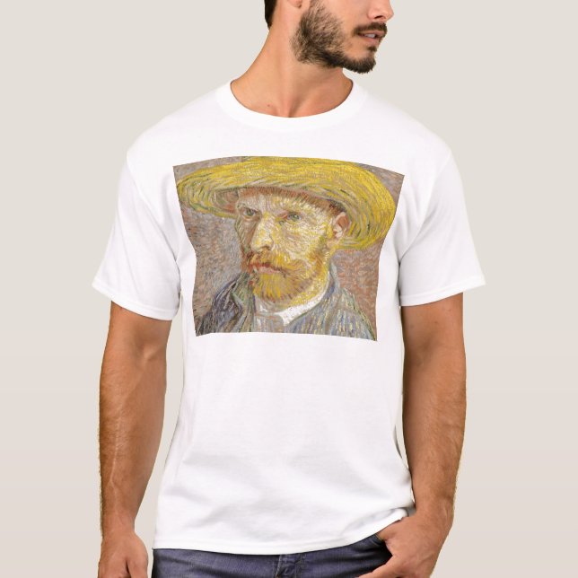 T-shirt Autoportrait de Vincent van Gogh avec l'art de (Devant)