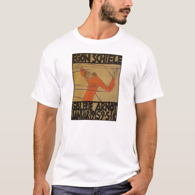 T-shirt Autoportrait d'Egon Schiele- comme St SebastiAn (Devant)
